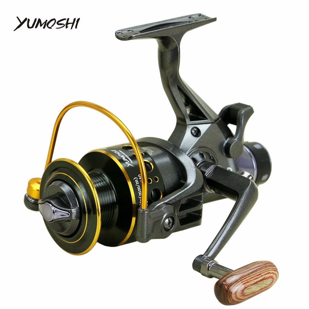 (f) - Yumoshi  Fishing - Carretel de pesca 3000 6000, 10 + 1bb,  velocidade do freio dianteiro e traseiro 5.0:1 5.2:
