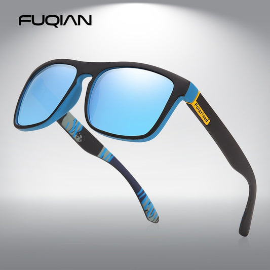 Óculos de sol polarizado Fuqian 2020 unissex para esportes acampamento pesca com ótima proteção solar.
